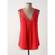 MAISON MARLEY - Tunique sans manche rouge en polyester - Femme - Taille 38 - Modz