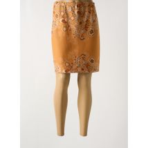 LE SINGE DE JULIE - Jupe mi-longue orange en polyester - Femme - Taille 40 - Modz