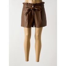 SOFTY - Short marron en polyurethane - Femme - Taille 42 - Modz