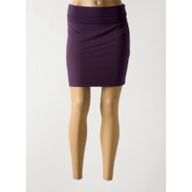 RENDEZ-VOUS - Jupe courte violet en viscose - Femme - Taille 38 - Modz