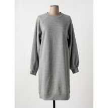 ICHI - Robe mi-longue gris en polyester - Femme - Taille 38 - Modz
