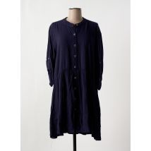 YUKA - Robe mi-longue bleu en viscose - Femme - Taille 40 - Modz