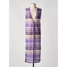 LADY LOL - Gilet sans manche violet en polyester - Femme - Taille 36 - Modz