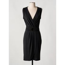 LADY LOL - Robe mi-longue noir en polyester - Femme - Taille 40 - Modz