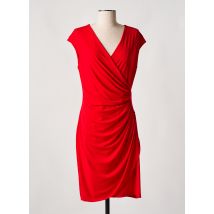LADY LOL - Robe mi-longue rouge en polyester - Femme - Taille 40 - Modz