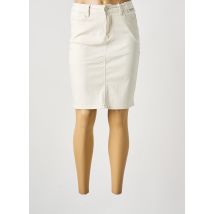 KY CREATION - Jupe mi-longue beige en coton - Femme - Taille 36 - Modz