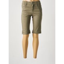 VOGGO - Bermuda vert en coton - Femme - Taille 36 - Modz