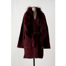 SUPREMA - Gilet manches longues rouge en laine - Femme - Taille 42 - Modz