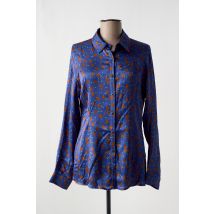 JUSTMINE - Chemisier bleu en viscose - Femme - Taille 40 - Modz