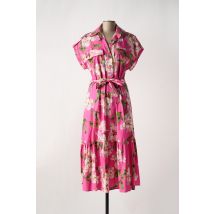 SHIRTAPORTER - Robe mi-longue rose en coton - Femme - Taille 38 - Modz