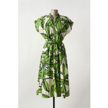MEIMEIJ - Robe mi-longue vert en coton - Femme - Taille 38 - Modz
