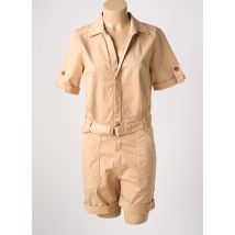 IMUA - Combishort beige en coton - Femme - Taille 38 - Modz