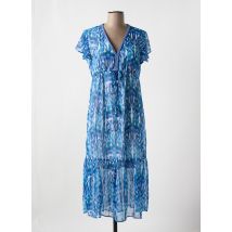 IMUA - Robe mi-longue bleu en polyester - Femme - Taille 44 - Modz
