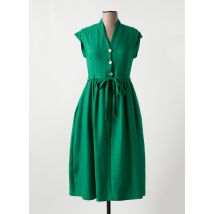IMUA - Robe mi-longue vert en polyester - Femme - Taille 36 - Modz