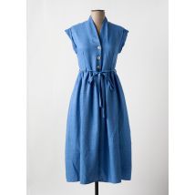 IMUA - Robe mi-longue bleu en polyester - Femme - Taille 36 - Modz