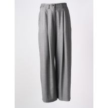 IMPERIAL - Pantalon large gris en polyester - Femme - Taille 36 - Modz