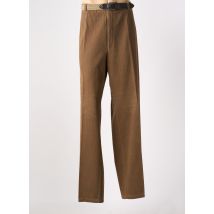 LUIGI MORINI - Pantalon droit marron en coton - Homme - Taille 66 - Modz