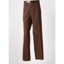 LUIGI MORINI - Pantalon droit marron fonce en coton - Homme - Taille 66 - Modz