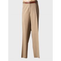 LABEL BUSINESS - Pantalon droit marron en laine - Homme - Taille 68 - Modz