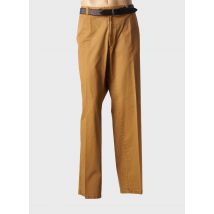 LUIGI MORINI - Pantalon chino marron en coton - Homme - Taille 62 - Modz