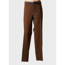 LUIGI MORINI - Pantalon droit marron en coton - Homme - Taille 62 - Modz