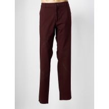 LUIGI MORINI - Pantalon slim rouge en coton - Homme - Taille 58 - Modz