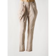 TOXIK3 - Pantalon slim beige en coton - Femme - Taille 40 - Modz