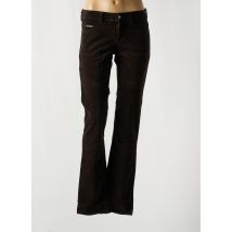 CALVIN KLEIN - Pantalon droit marron en coton - Femme - Taille TU - Modz