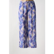 AGATHE & LOUISE - Pantalon large bleu en viscose - Femme - Taille 40 - Modz