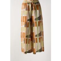 L'ATELIER D'ANNA - Pantalon large marron en coton - Femme - Taille 40 - Modz