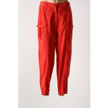 AGATHE & LOUISE - Pantalon cargo rouge en coton - Femme - Taille 40 - Modz