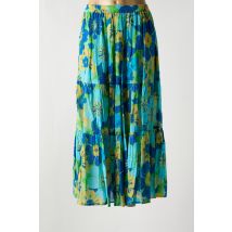 L'ATELIER D'ANNA - Jupe longue bleu en coton - Femme - Taille 40 - Modz