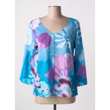 AGATHE & LOUISE - Blouse bleu en coton - Femme - Taille 40 - Modz