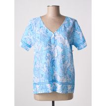 AGATHE & LOUISE - Chemisier bleu en coton - Femme - Taille 40 - Modz