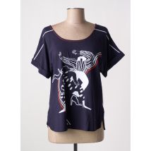 AGATHE & LOUISE - T-shirt bleu en coton - Femme - Taille 40 - Modz
