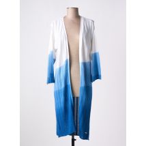 AGATHE & LOUISE - Gilet manches longues bleu en coton - Femme - Taille 40 - Modz