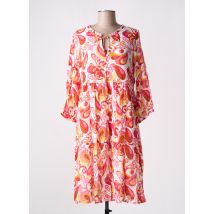 AGATHE & LOUISE - Robe mi-longue rose en viscose - Femme - Taille 40 - Modz