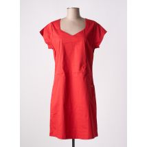 AGATHE & LOUISE - Robe mi-longue rouge en coton - Femme - Taille 40 - Modz