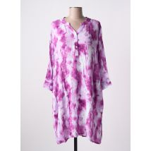 AGATHE & LOUISE - Robe mi-longue violet en viscose - Femme - Taille 40 - Modz