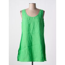 AGATHE & LOUISE - Tunique sans manche vert en lin - Femme - Taille 40 - Modz