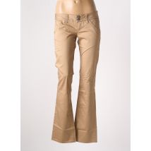GUESS - Pantalon droit beige en coton - Femme - Taille W30 - Modz