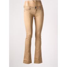 GUESS - Pantalon droit beige en coton - Femme - Taille W26 - Modz