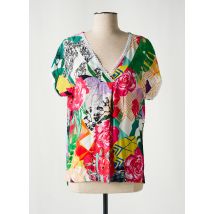 MALOKA - Blouse rouge en viscose - Femme - Taille 48 - Modz