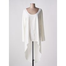 GIA VENTOLA - Tunique manches longues blanc en polyester - Femme - Taille 34 - Modz