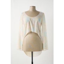 GIA VENTOLA - Blouse beige en polyester - Femme - Taille 34 - Modz