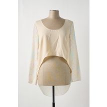 GIA VENTOLA - Blouse beige en polyester - Femme - Taille 42 - Modz