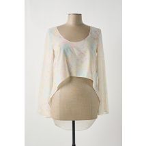 GIA VENTOLA - Blouse beige en polyester - Femme - Taille 34 - Modz