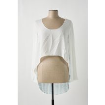 GIA VENTOLA - Blouse blanc en polyester - Femme - Taille 34 - Modz
