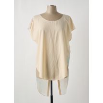 GIA VENTOLA - Tunique manches courtes beige en polyester - Femme - Taille 34 - Modz