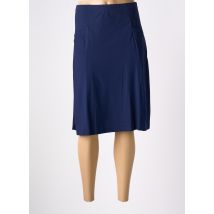 CHRISTIAN MARRY - Jupe mi-longue bleu en polyamide - Femme - Taille 48 - Modz